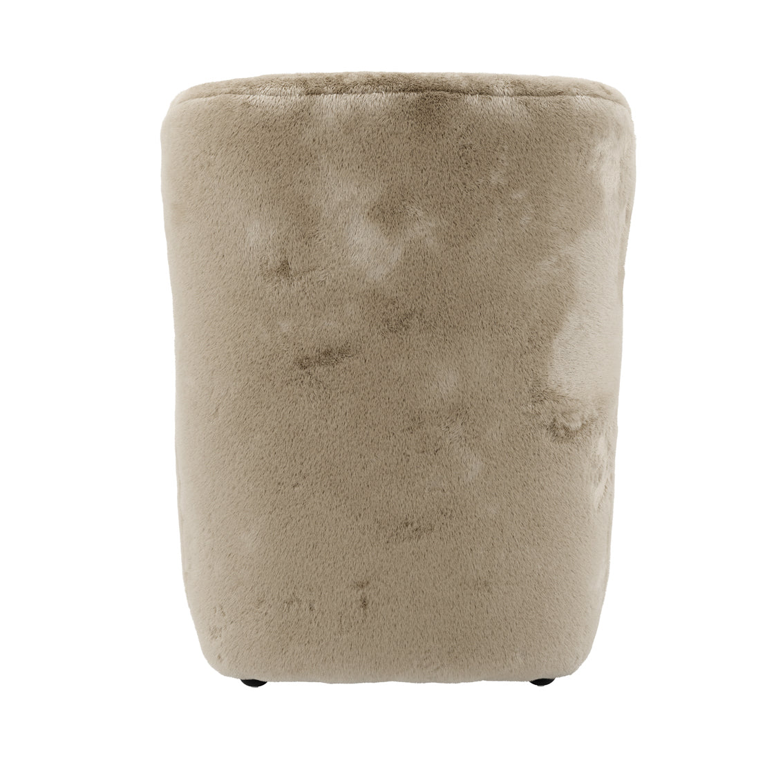 Bear Coyote Taupe Faux Fur Accent Armchair